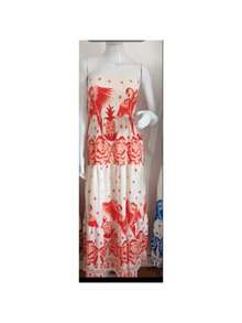 VESTIDO LONGO TOMARA QUE CAIA ESTANPA FLORAL LEVA ELASTEX - Multicolorido - Visão 7