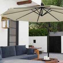 Outdoor Parasol, Stand And Base - 350cm - View 5
