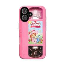Retro 90s Pink Aesthetic Strawberry Short-Cake Phone Case, Y2K Strawberry Girly Shortcake VHS Tape Pink Phone Cover For IPhone 17 15 14 13 12 11 Pro Max X XR XS & Galaxy S25 S24 S23 S22, Kawaii Video Tape - Cute Gift For Her/Girly - Nhiều màu - Xem 5