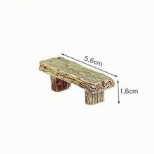 1pc Mini Resin Bench/Stool/Chair Model Craft/Fairy Garden Decor Set Accessory/Micro Landscape/DIY Decor Prop/Gift - Multicolor - View 4