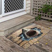 1pc Realistic 2D/3D Optical Illusion Black Hole Crack Floor Mat - Illusion 3D Cave Effect, Durable Easy-Clean Suitable For Indoor/Outdoor Use, Modern Optical Illusion For Home Entrance,,, Bedroom - Low- Fiber Design For Birthday Anniversaries, Valentine's Day, Thanksgiving, Christmas, Halloween, Wedding, New Year Gifts.Ideal Gifts For Her, Him, Family Members, Boyfriends, Girlfriends, Fathers, Mothers, Lovers, Daughters, Sons, Grandfathers, Grandmothers, Friends, Classmates, And Pets.Suitable For Car, Bedroom, Living Room, Office, Bedroom Decor, Indoor And Outdoor Decorative Mat, Fall Decor, Fall Decorations For Home, Christmas Party Theme Mat, Christmas Decor, Office Decoration. - 亮色13 - 查看 4