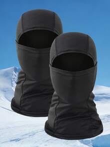 1/2/3pcs Unisex Plain Balaclava Ski Mask, Breathable, Quick-Dry, Windproof, Dustproof, Suitable For Cycling, Sun Protection - Multicolor - View 6