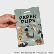 50pcs Geometric Origami Cats & Dogs Animals Origami DIY 3D Origami - Multicolor - View 9