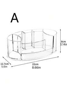 1个360°旋转化妆刷架及化妆品收纳架，桌面梳妆台储物架 - 彩色 - 查看 8