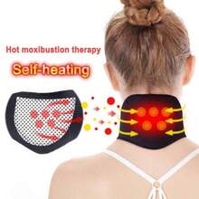 Self-Heating Tourmaline Neck Magnetic Therapy Set To Relieve Fatigue And Pain - 黑色 - 查看 1