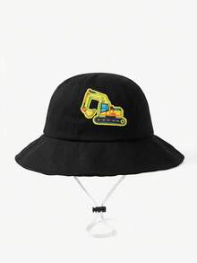 1個 3-8歲兒童寬簷遮陽帽 刺繡汽車交通系列 夏季漁夫帽 - 1PC - 查看 15