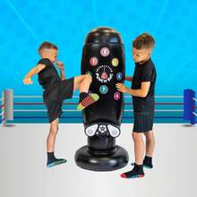 Kids Interactive Music Boxing Machine Inflatable Punching Bag Stress Relief Boxing Toy For Boys All Ability Levels Christmas Gift - Default - View 2