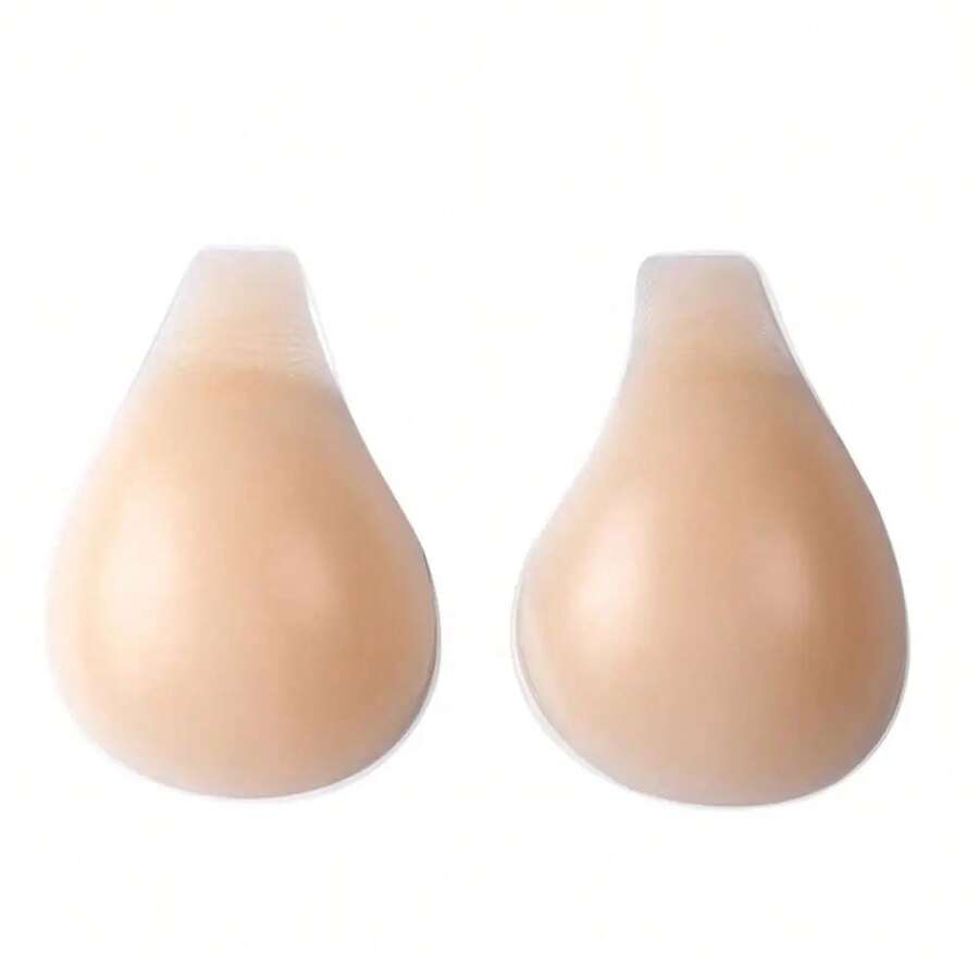 1 Pair Sexy Self Adhesive Bra Silicone For Women Cover Bra Pad Breast Lift Chest Stickers Strapless Breast Petals Nude Bra - Gầy - Xem 1