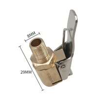 Boquilla de mandril de aire para neumático de coche, Conector de válvula de inflado, adaptador de Clip, latón de coche, 8mm, bomba inflable CTUD - 05 - Ver 7