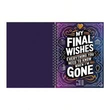 My Last Wish: Everything You Need To Know After I'm Gone - Life Planner And Will Organizer, Funeral Arrangements, Heir Planning, Adult Estate Settlement, Recent Deceased Handbook, End Of Life - Vibrant Color End-of-life Notebook - View 6