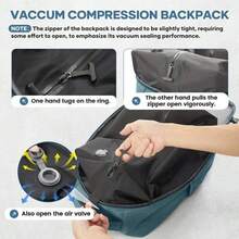 Mochila de compresión al vacío de gran capacidad, mochila de negocios, mochila para portátil, ligera, adecuada para el trabajo y los viajes, práctica y ahorradora de espacio para hombres, plegable, no se destiñe, ideal para estudiantes y salidas casuales - Multicolor - Ver 8
