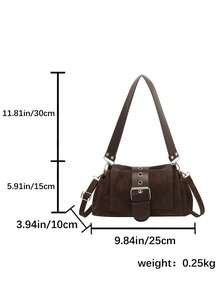 Fashionable New Versatile Diagonal Shoulder Bag, Suitable For Commuting And Outings, Autumn/Winter - Coffee - View 6