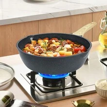 Upgrade Your Kitchen! GIPP Ceramic Non-Stick Cookware Set, Fry, Stew, Boil All-In-One, Easier Cooking! (White) - White - View 5