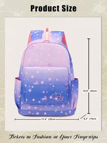 Malist Flower Embroidery Functional Backpack For Women, Business Casual Commuting Travel Backpacks, Cute Multi-Compartment Versatile Computer Daypack, Portable Campus School Bag For Junior High School And College Students, School Backpack, Elementary School, Middle School, High School, Back To School Bags, Waterproof, Lightweight, Classic Casual, Suitable For Teen Girls Women College Students, Teacher, Perfect For Back To School, First Day Of School, Middle School, High School - 彩色 - 查看 5