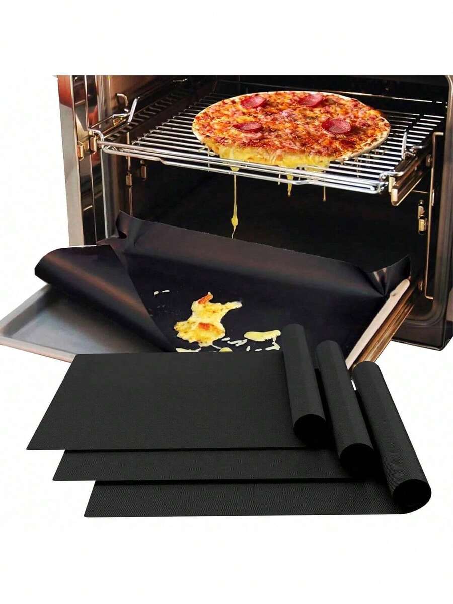 4/2pcs Oven Liners, Thick Heat Resistant Non-Stick. 15.74in/12.99in. Waterproof, Leakproof, Easy To Clean Baking Mat/Gas Stove Bottom Protector/BBQ Mat. Suitable For Home Cooking, Baking, Dessert Making, Outdoor Grilling, Camping Parties. Durable Oven Liner, Grill Mat, Waterproof Mat, Steamer And Microwave Liner. Steamer Pad, Food Paper, Steamer Mat, Heat Insulation Pad, DIY Dessert, Kitchen Tools, Cookware, Cooking Mat, Kitchen & Dining Supplies