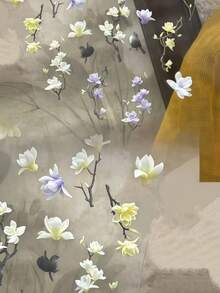 1pc Magnolia Flower & Floral 3D Carving Transparent Silicone Nail Art Mold - Clear - View 2