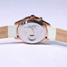 Orient Women's Elegant Quartz Watch With Date Display And Roman Numerals, Rainbow Dial Rose Gold Fashion Dress Watch With Leather Strap - Multicolor - View 6