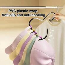 5/10pcs Space Saving Clothes Hanger,Multi-Function Closet Organizers And Storage,Non Slip Plastic Multi-Layer Clothing Rack,Suitable For Storing Pants Jeans Scarf Dorm Room Essentials For College Students - White - View 8