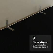 Ropero Organizador y Zapatera Madesa Con 2 Puertas Negro - Negro - Ver 7