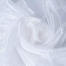 1pc Semi-Transparent Organza Fabric, Suitable For Wedding, Birthday Party Dress, Headpiece DIY, Pre-Cut Material - Multicolor - View 33