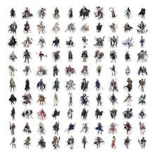 100pcs Unique Arknights Game Character Stickers, Including Amiya And Skadi Anime Style Stickers, Suitable For Laptop, Phone Case DIY Decoration, Fan Collection - Multicolor - View 4