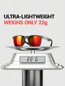 Kapvoe 男女通用偏光时尚骑行眼镜 - 黑色镜框搭配棕色渐变镜片，耐用ABS材质，适合驾驶和日常时尚佩戴，复古偏光驾驶眼镜，轻便 - 彩色 - 查看 5