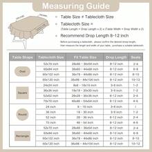 Wolkemer Oval Tablecloth 60 X 84 Inch Washable Fabric Table Cloth Solid Beige Table Cover For Dining Wedding Party Banquet Tabletop Decoration - 米色 84吋x60吋橢圓形 - 查看 7