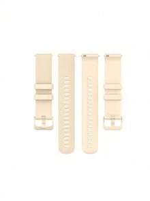 SMART WATCH MX Correa Silicona Para AmazFit GTR 3, AmazFit GTR 3 pro, AmazFit GTR 2e, AmazFit GTR 2, AmazFit GTR 47mm, AmazFit Pace - Beis - Ver 3