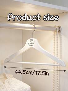 1pc Custom Bridal Hanger, Bride Hanger For Wedding Dress, Personalized Bride Hanger, Bride Gifts - Multicolor - View 6