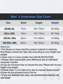 3 piezas de calzoncillos tipo bóxer de seda sintética de lujo para hombres, suaves, transpirables, de unicolor, ropa interior ligera para el verano - Multicolor - Ver 7