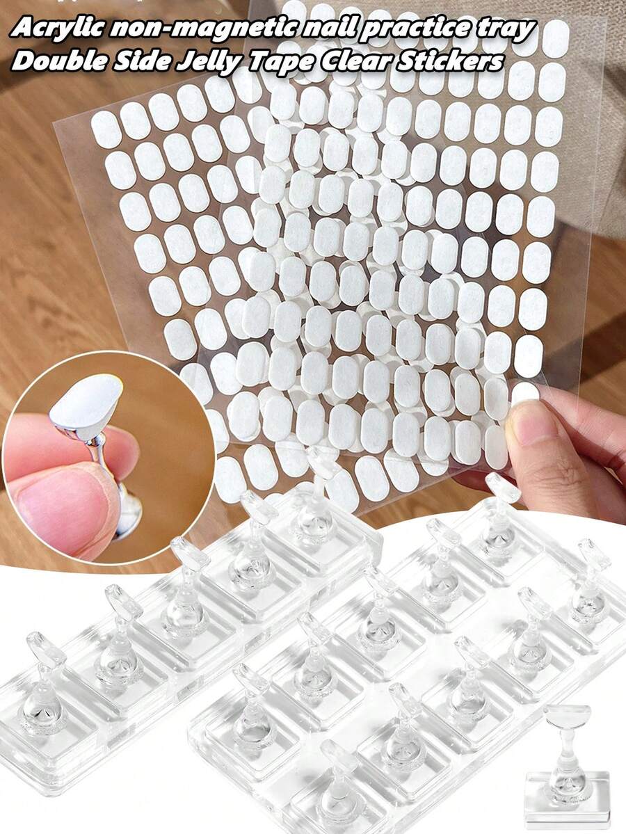 Non-Magnetic Acrylic Nail Stand For Press-Ons, Cat Eye Nail Art ...