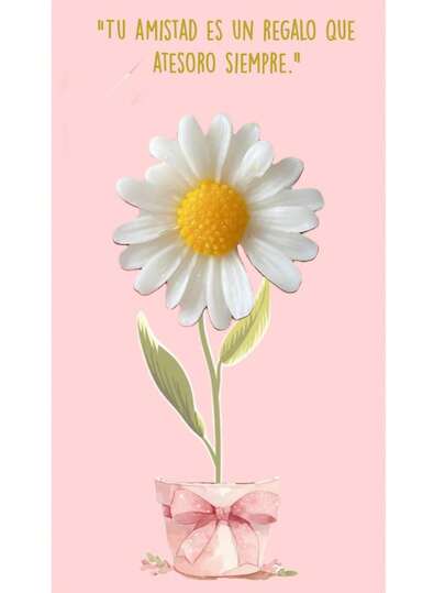 Tarjeta de Regalo "AMOR" con Vela Artesanal Margarita 3D - Detalle Romántico Premium en Cera de Soja para Aniversario y Parejas