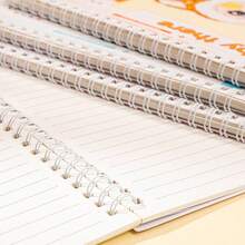 4 Books, 1 Set Of A5 Books, Back-To-School Season, Gilded Cover, Hard Face, Student Supplies Books, School Reward Books, Notebook Books, Cartoon Coil Books, Notepad Books, Cute Student Stationery, Paper Student Prizes - A5 - View 4