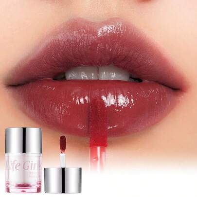 Lifegirls Glass Lip Gloss: Plump & Hydrating, Glossy Shine, Essential For Spring & Summer, Long-Lasting Lip Color