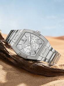 Guess Women's Quartz Watch, Stainless Steel Case, Suitable For Business Occasions, Can Be Given As A Gift To Family And Friends, Model GW0094G1/GW0094G2 - White - View 3