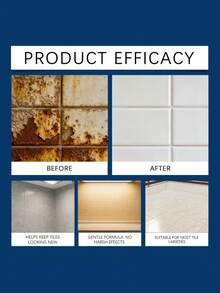 Lemon Brightening Cleaning Agent, Household Tile Cleaner For Scratch, Water Stain, Dirt Removal, Tile Renewal Spray - Liquid - View 2