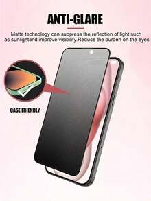5pcs - Full Screen Matte Privacy Screen Protector Film Compatible With IPhone 17 Pro Max/17 Air/16 Pro Max/16e/15 Pro Max/14 Plus/13 Pro Max/12 Mini/11 Pro Max/XS Max And Other Models. Featuring Dual-Sided Privacy Filter, Compatible With Phone Cases, Full Screen Coverage. Anti-Peeping, Anti-Fingerprint, Upgraded Edge Protection, Scratch-Resistant, Easy Installation Without Bubbles. A Great Gift For Birthdays And For Friends/Family. - Black - View 5