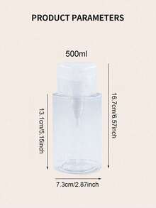 1pc/2pcs 120ml/150ml/200ml/300ml/500ml Refillable Pump Bottle, Makeup Remover Oil, Toner, Lotion Travel Containers. Note: Do Not Fill With Liquids Over 60°C, As It May Cause Deformation And Shrinkage. The Empty Bottles Do Not Contain Any Other Items. - Clear - View 25