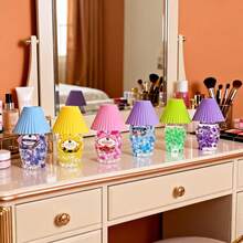 Perlas de cristal con fragancia sólida en botella de gel de colores Color enviado al azar Lámpara de mesa ambientadora creativa Perlas perfumadas transparentes de colores Eliminador de olores para dormitorios y baños Perlas de cristal de gel para eliminar olores en interiores  Ambientador con luz nocturna Difusor de aromaterapia para dormitorio - Color aleatorio - Ver 3