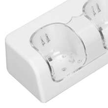 Cargador de batería para control remoto con base de carga dual y dos baterías recargables para control remoto  (blanco) - Blanco - Ver 6