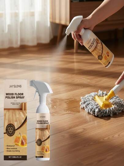 JAYSUING Natural Beeswax Wood Floor Spray - Professional Furniture Polishing & Brightening Agent - Deep Nourishing Wood Protector - Scratches Repair Solution - Home Cleaning Tool