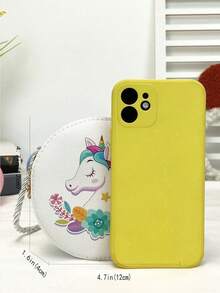 1pc Mini Flower Unicorn Mermaid PU Zipper Closure Cartoon Cute Crossbody Bag Suitable For Daily Use - White - View 5