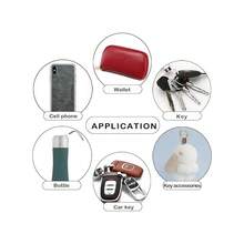PAMIR TONG Leather Wristlet Strap For Key, Hand Wrist Lanyard Key Chain Holder With Tassel For Wallet Purse Clutch Cellphone - 棕色 - 查看 6