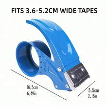 1 pieza Cortador de cinta de oficina/envío - Hoja dentada afilada, corte preciso de cinta | Herramienta profesional de almacén, adecuada para sellado de cartón, embalaje logístico, mudanza y envolver paquetes - Multicolor - Ver 4