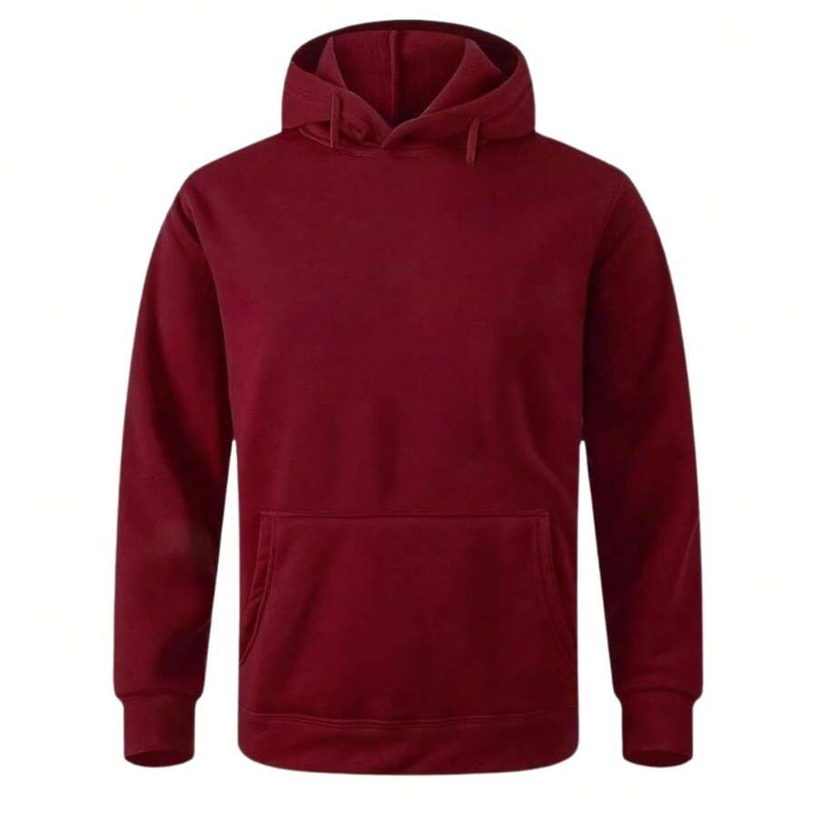 Women's Plain Sweatshirt In Various Colors - Premium Blouse, Purple Jacket - Maroon - View 1