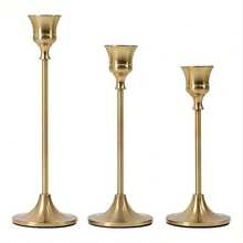 3/6/12/36pcs Metal Candle Holders - Elegant Tapered Candle Stands For Dinner, Wedding, Anniversary, Home & Hotel Decor - Multipurpose Party & Home Themed Installations, Ideal Dining Table Centerpiece And Gift - Candles Not Included - 彩色 - 查看 25