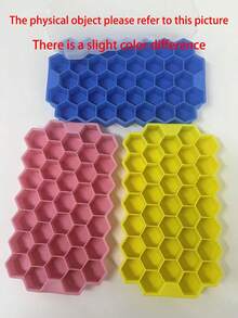 1 khay làm đá hình tổ ong bằng silicon có nắp đậy, chất liệu chống dính cao cấp, dung tích lớn, thích hợp để làm đá viên tại nhà, pha chế đồ uống lạnh, đồ uống mùa hè, chuẩn bị đá cho các bữa tiệc và bảo quản lạnh hàng ngày. - Nhiều màu - Xem 10