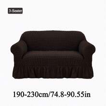 1 Piece  Sofa Cover Elastic Living Room Sofa Cover Pet Anti-Dirty Universal Sofa Protector Home Decoration Sofa Cushion Cover - 咖啡棕色-2 - 查看 15