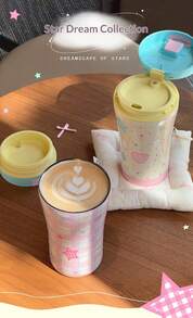 Contigo Starry Dream Ceramic Coated 316 Stainless Steel Cute Direct Drink Insulated Coffee Tumbler, Suitable For Students, Couples, Gifts - Multicolor - View 3