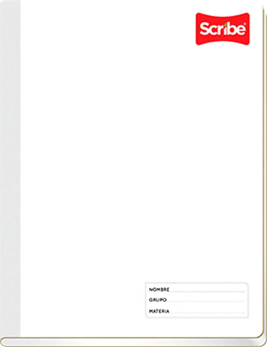 CLÁSICO, Cuaderno Profesional Cosido de Pasta Semi Rígida, Blanco de 100 Hojas (Diseño de Portada Aleatoria) - K - Ver 1